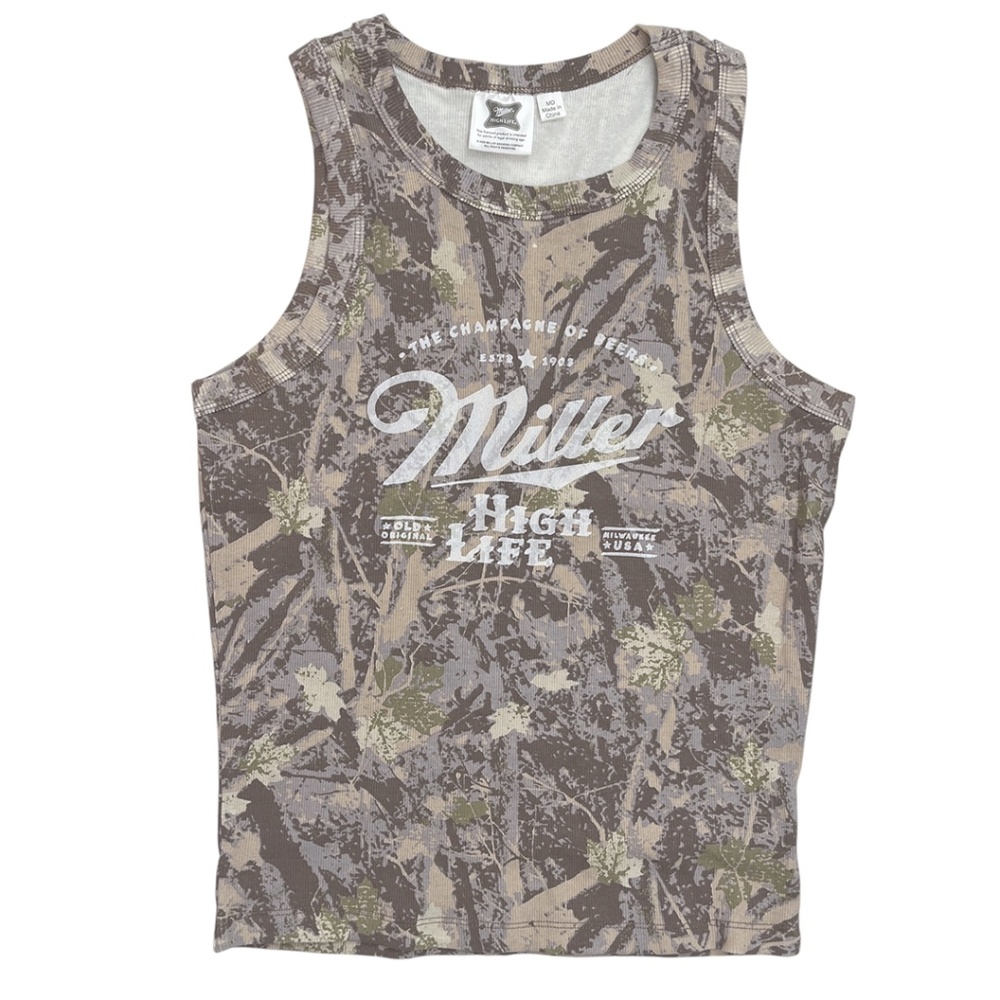 NWOT Miller High Life Camo Tank Top Women’s Medium
